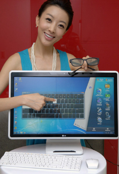 LG представляет компьютер с трехмерным сенсорным экраном