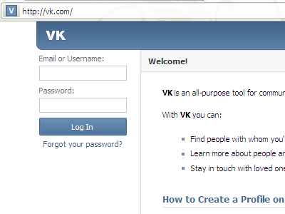 vk.com вместо vkontakte.ru