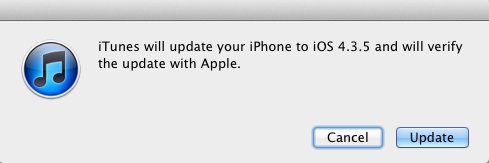 Вышло обновление iOS 4.3.5