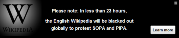 Википедия закроется 18го января