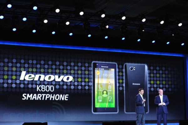 Lenovo K800 выйдет на рынок в мае