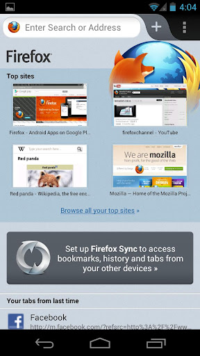 Вышла финальная версия Mozilla Firefox для Android 