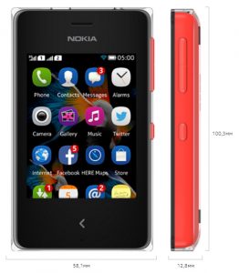 Особенности Nokia Asha 500 :