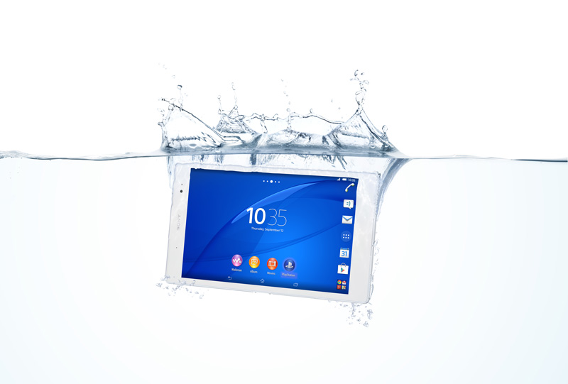 Водостойкость Xperia Z4 Tablet