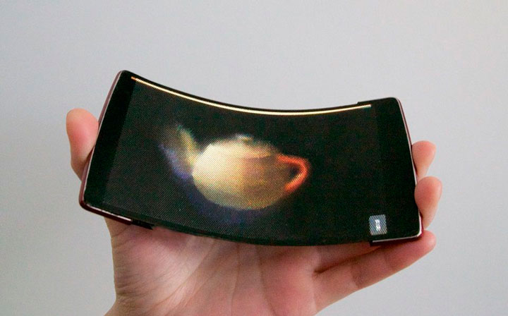 Первый гибкий смартфон с голографическим 3D-экраном