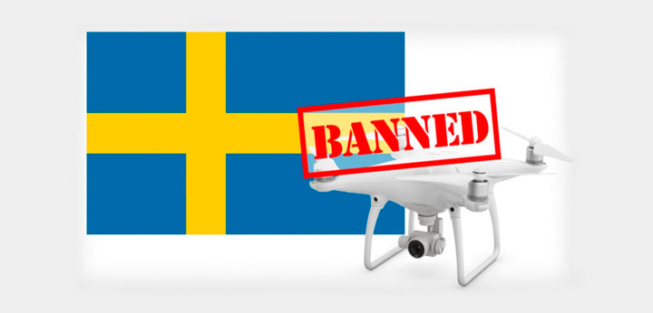 В Швеции дроны под запертом