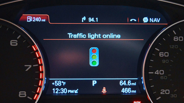 Audi сигналы светофоров