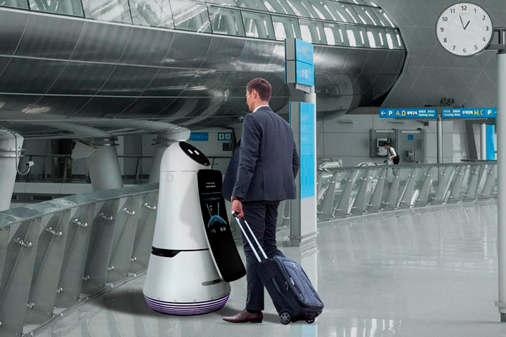 В аэропорту Сеула можно подружиться с роботом