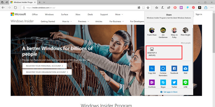 Near Share – новый способ делиться файлами в Windows 10