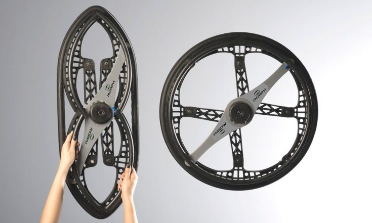 Немецкий дизайнер создал складывающееся колесо