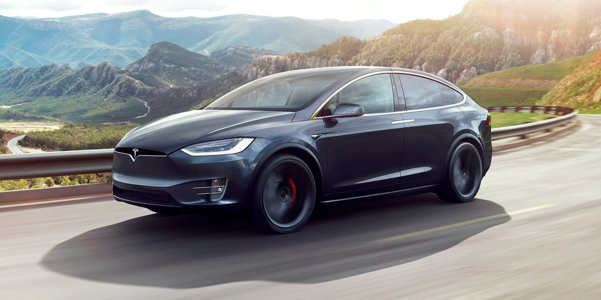 Машины Tesla model x зима