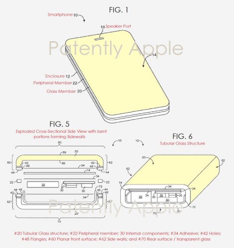 Apple получила патент на принципиально новый стеклянный iPhone