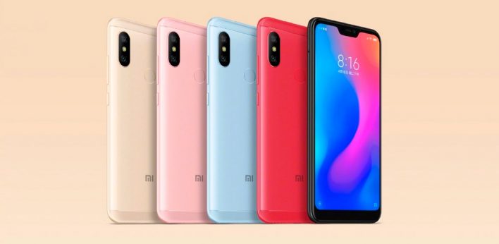 Xiaomi Redmi 6 Pro выйдет в пяти расцветках и 3 модификациях