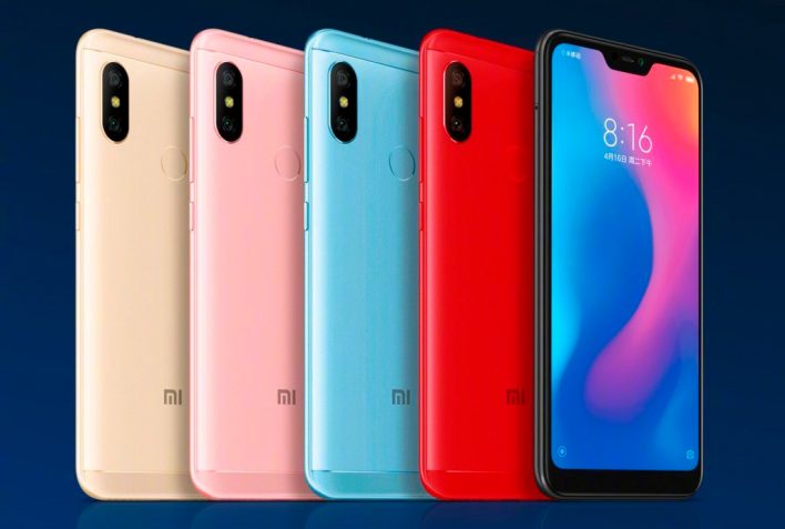 Xiaomi выпустит смартфон Redmi 6 Pro в цвете Bali Blue