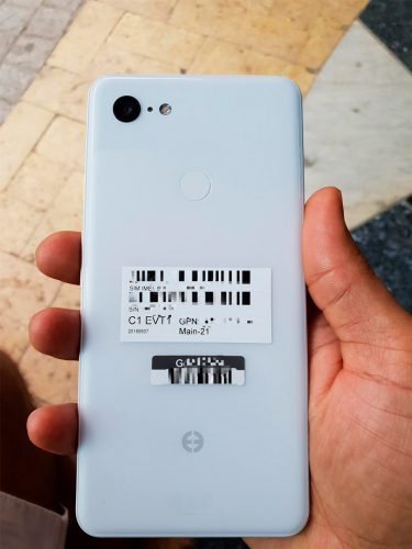 Появились живые фотоснимки «гуглофона» Pixel 3 XL