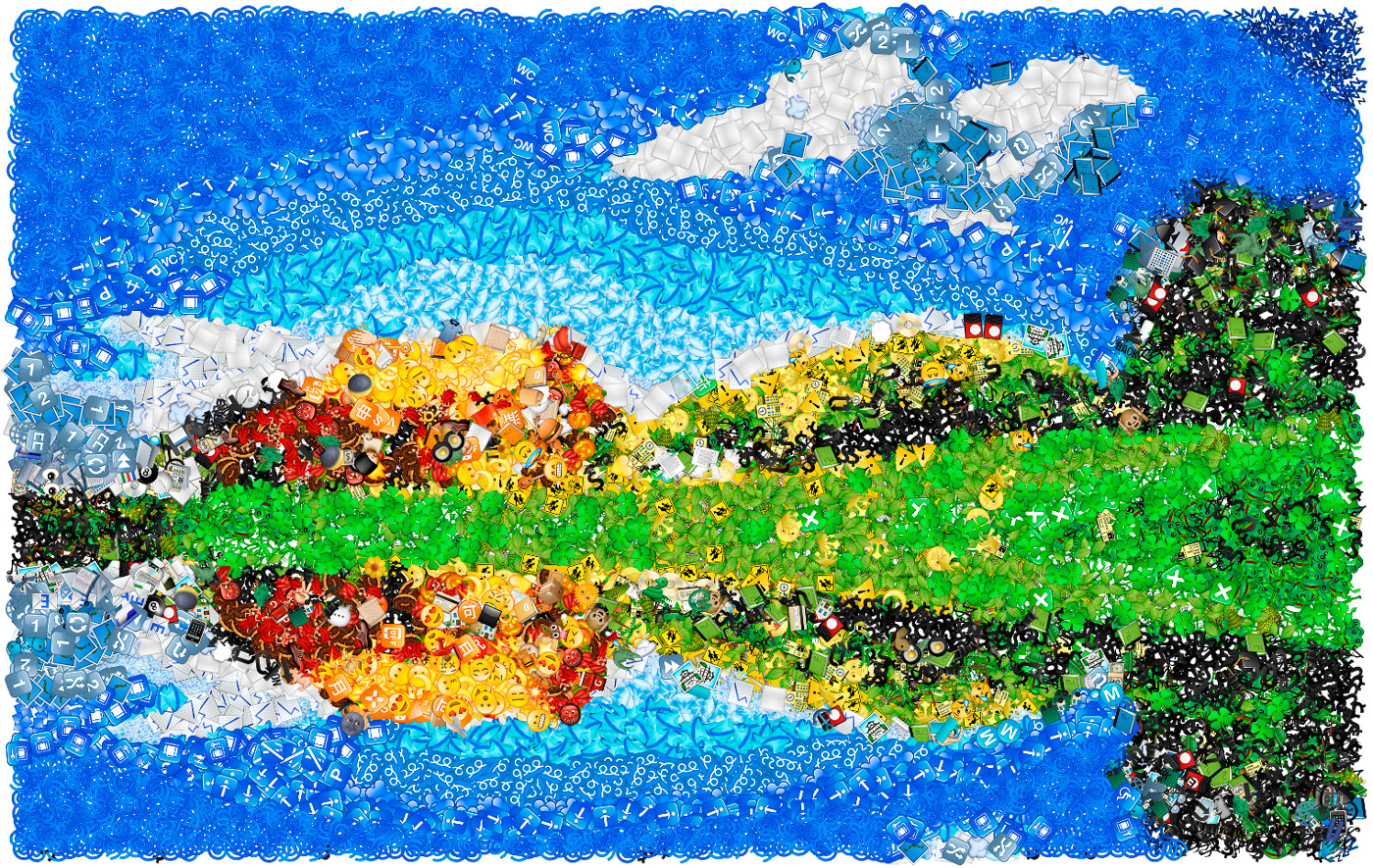 Emoji mosaic