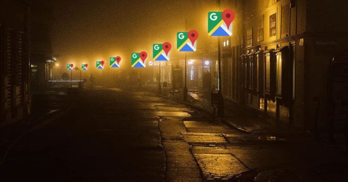 Ночные прогулки станут безопасными с Google Maps