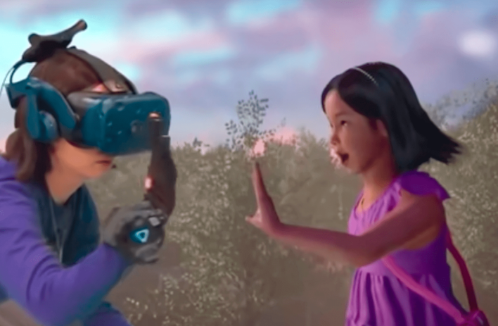VR-реальность помогла матери увидеть умершую дочку