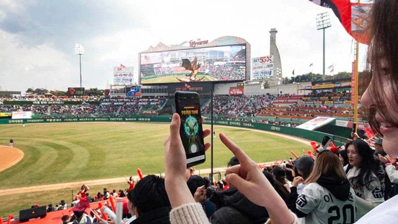 Огненный 5G-дракон стал «гвоздем» чемпионата по бейсболу в Корее