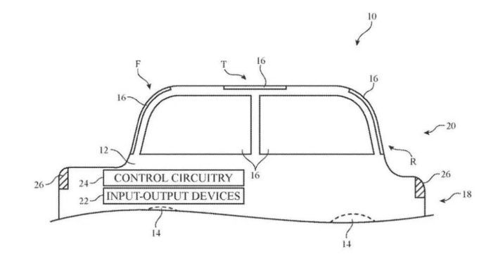 Apple патентует автомобильные стекла