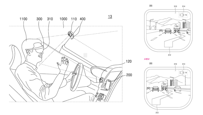 Samsung патентует AR-очки для автомобильной навигации