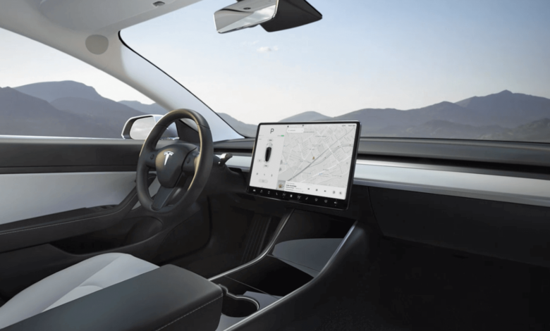 Car UI Tesla