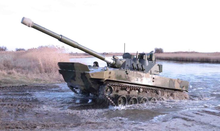 Ростех испытал плавающий танк в Черном море [видео]