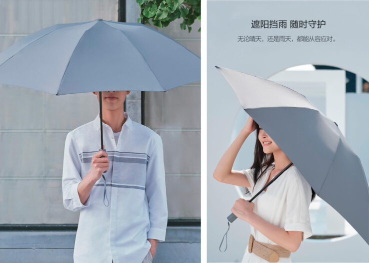 Xiaomi выпустила уникальный зонтик с фонариком