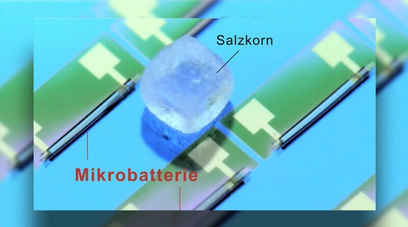 В Германии создали аккумулятор, сопоставимый по размеру с крупицей соли