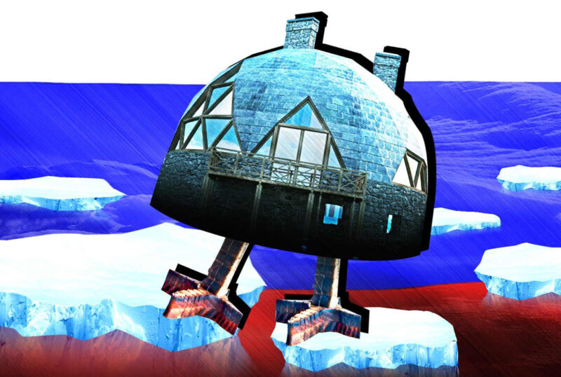 Российский архитектор придумал «шагающий дом» для Арктики