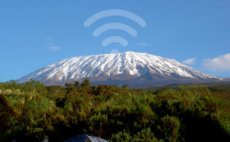 Килиманджаро: самый высокий стратовулкан Африки подключен к Интернету