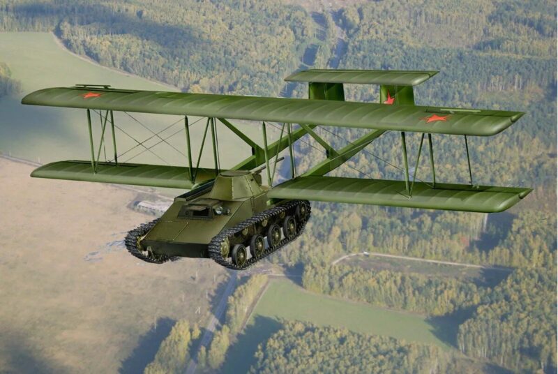Инженеры СССР заставили летать настоящий боевой танк!