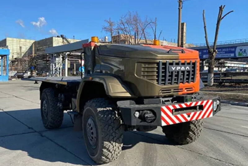 Беспилотный грузовик без кабины «Урал» вышел на испытания