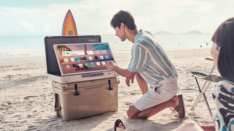 Необычная технология от LG: познакомьтесь с портативным телевизором StanbyMe Go, который помещается в чемодан!