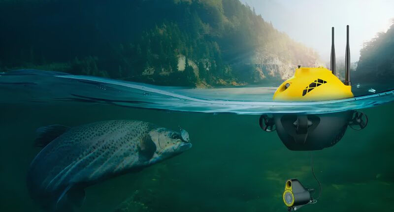 Необычный помощник на рыбалке: подводный дрон Chasing Fish F1 Pro