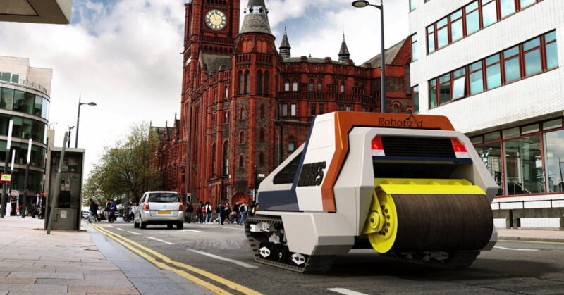 В Британии испытают первого в мире робота для ремонта дорог